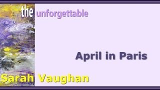Sarah Vaughan - April in Paris