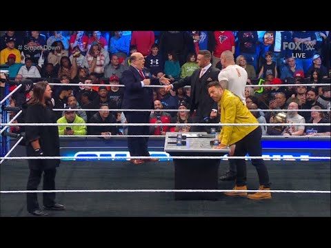 Roman Reigns runs away from the contract signing - WWE SmackDown 1/19/2024