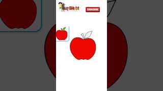 🍎 Easy Apple Drawing for Kids 🎨 | #shorts #viral #trending #appledrawing #kidsart #easydrawing