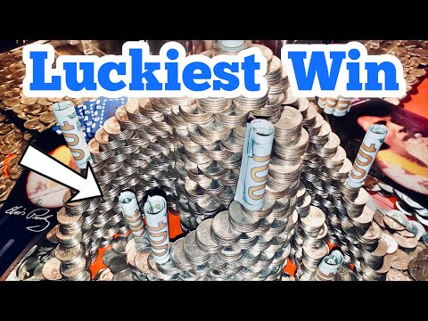 LUCKIEST WIN EVER Inside The High Limit Coin Pusher Jackpot WON MONEY ASMR