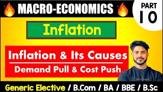 Causes  of Inflation  | Demand Pull & Cost Push inflation | Macroeconomics | GE, B.Com, BA, Bsc, DU,