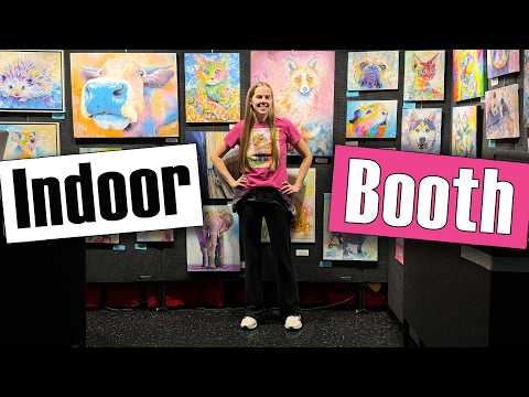 Indoor Art Fair Booth Setup Ideas + My Pro Panels Art Display