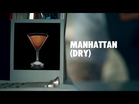 MANHATTAN (DRY) DRINK RECIPE - HOW TO MIX