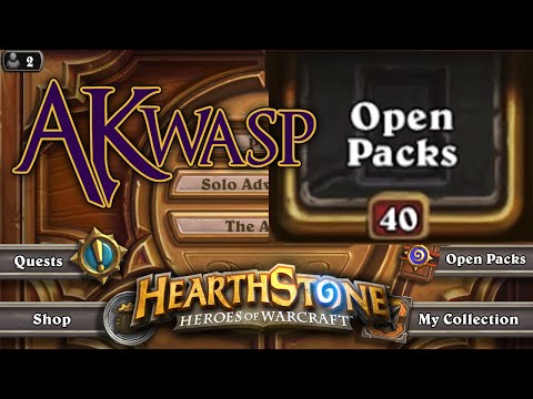 Opening 40 Packs of Hearthstone GvG Goblins VS Gnomes - AKwasp