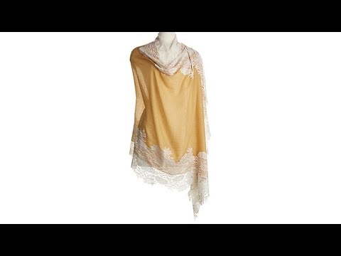 Clever Carriage Company "Paris" Black Lace Scarf/Wrap