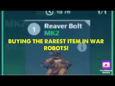 Buying the RAREST ROBOT EVER! (War Robots)