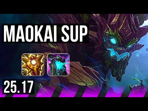 MAOKAI & Yunara vs ALISTAR & Jinx (SUP) | 20k DMG | KR Master | 25.17