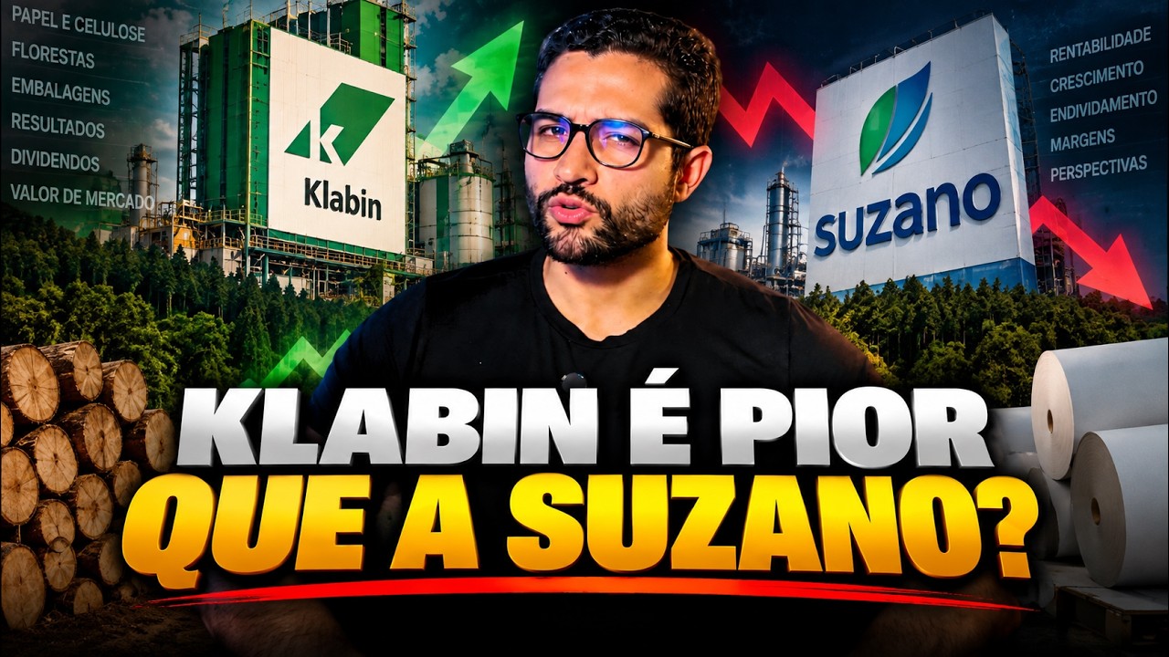 KLABIN REBAIXADA. E A SUZANO? PETROBRAS ELEVADA. DY DE 15% EM PETR4? VALE3 SE PRONUNCIA