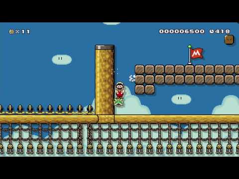 Airship Jumping Raid by Tavo - SUPER MARIO MAKER - NO COMMENTARY 1bi