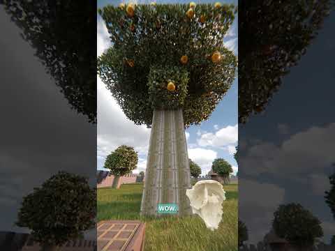 A mega tree in realistic Minecraft #minecraft #minecraftrealistic