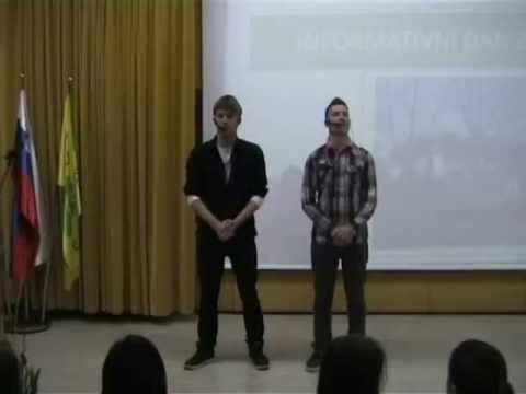 Uvodna točka! Informativni dan Gimnazije Škofja Loka.. Domen Dudi Košir in Tilen Albreht