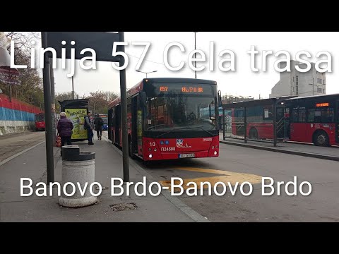 Linija 57:Banovo Brdo-Banovo Brdo (Cela trasa)