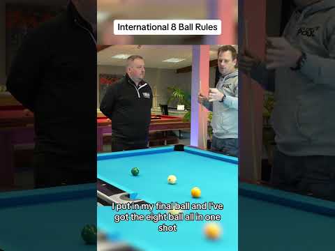 International 8 Ball Rules - Combination on the 8 Ball. #ultimatepool  #8ball #8BallPool #billiards