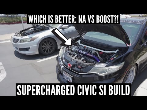 SUPERCHARGER IS THE WAY TO GO FOR K-SERIES! 2015 Honda Civic Si Coupe Kraftwerks Supercharged Build