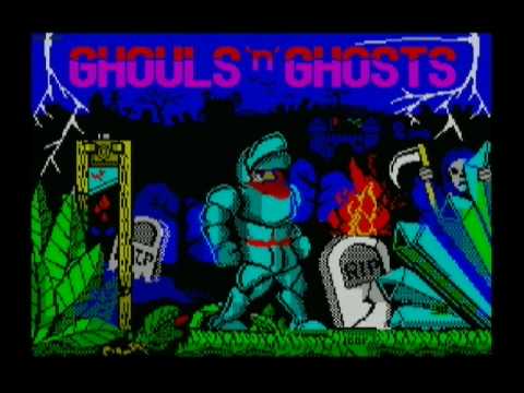Sam Coupé game ghouls n ghosts gng 128k software does run on sam