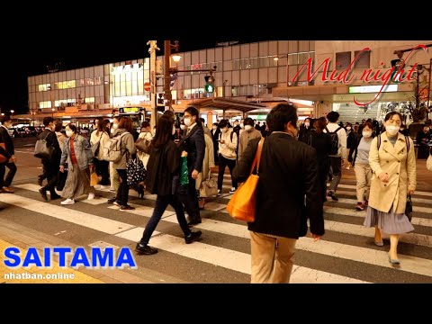 Japan Omiya city Saitama mid night | 4K Japan Walk | #explorejapan #japan #4k