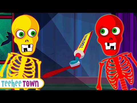 Midnight Routine - This is the way they brush our teeth | NEW Halloween Song By Teehee Town