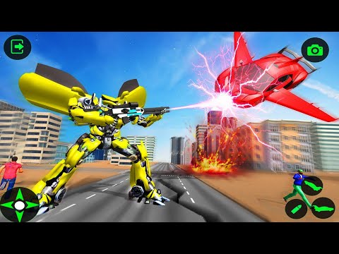 Flying Limo Police Helicopter Car Robot Games#10