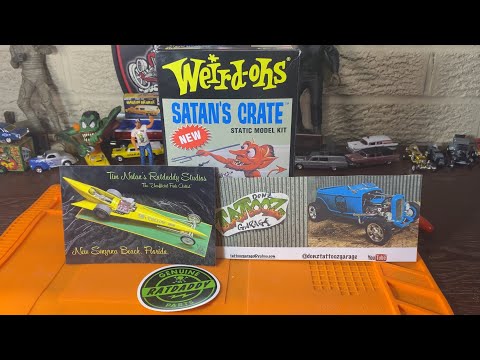 Shop Card Shoutouts & Weirdos Satan’s Crate Unboxing – Parts Overview