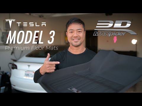 I think I found the Best Tesla Model 3 Floor Mats | 3D Mats USA Maxspider