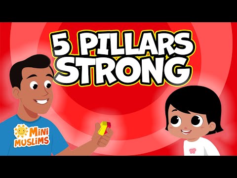 Pillars of Islam Kids Song 🏛️ 5 Pillars Strong ☀️ ‪MiniMuslims & @RaefMusic​