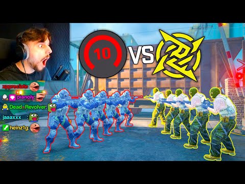 NIP IMPACT vs. 5 FACEIT LEVEL 10s... (5v5)