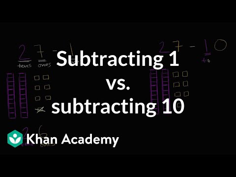 Subtracting 1 or 10