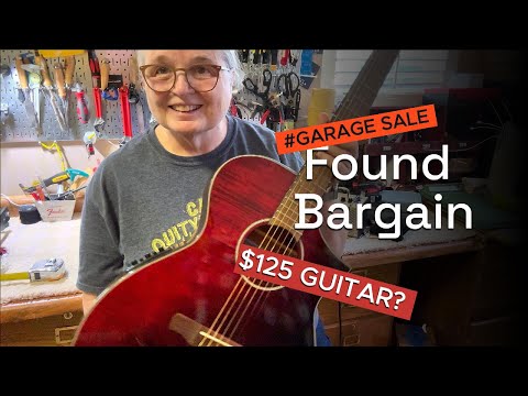 GARAGE SALE DAY ** Bargain Buy Guitar ** What Can $125 Purchase?