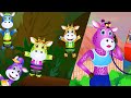 Five Little Giraffes Jumping On The Bed | Nursery Rhymes And Children's Songs | By TinyDreams Kids