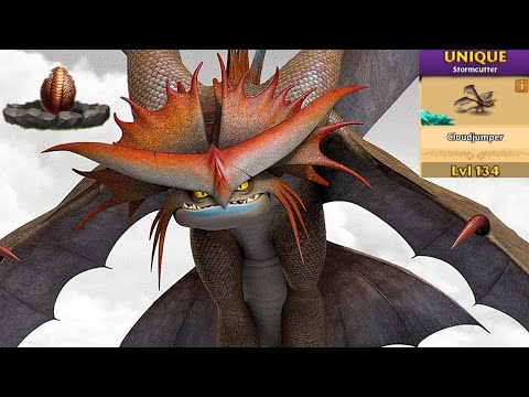 Cloudjumper (Valka's Dragon) Max Level 134 Titan Mode - Unique Stormcutter - Dragons:Rise of Berk
