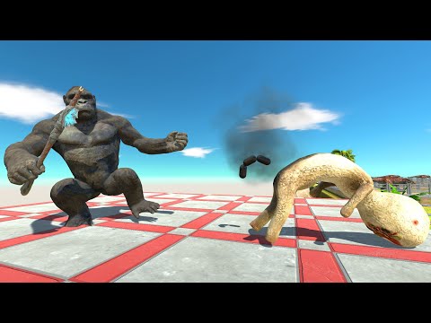 SCP 173 Fight King Kong OASIS DEATH RUN - Animal Revolt Battle Simulator