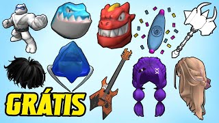 RÁPIDO 10 ITENS FÁCIL DE GANHAR GRÁTIS NO ROBLOX COM MUITAS CÓPIAS!!! (Fácil & Rápido) EM 2025
