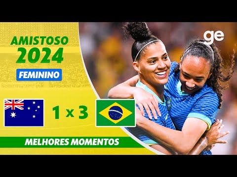Gols e lances de Austrália x Brasil