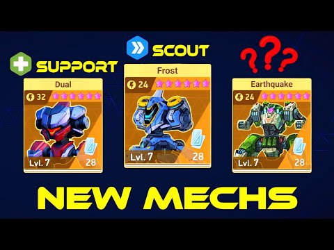 3 NEW MECHS - Frost,  Dual & Earthquake - Mech Arena