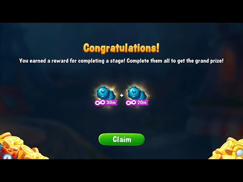 Fishdom Win Strikes Level 3658 - 3664, Get Double Bombs