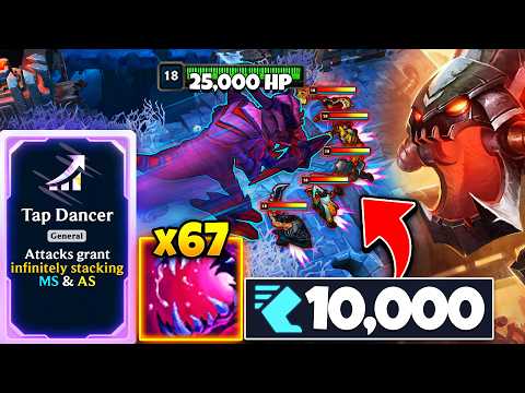 1 in a Million Odds God Roll Cho'Gath: Stackosaurus Tap Dancer - MY BEST GAME YET