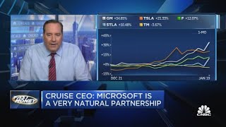 GM soars on Microsoft investing in its Cruise business