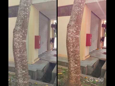 LG v50  vs Pixel 2 4k Handheld Stabilization Test