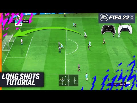 FIFA 22 LONG SHOTS TUTORIAL - THE SECRETS TO SCORE GOALS FROM LONG SHOTS in FIFA 22 - TIPS & TRICKS!