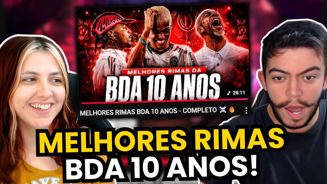 MELHORES RIMAS BDA 10 ANOS - COMPLETO ☠️🔥 | REACT
