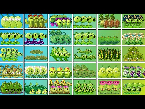 Random 30 GREEN Plants Level 1 Battlez - Who Will Win? - PvZ 2 Plant vs Plant