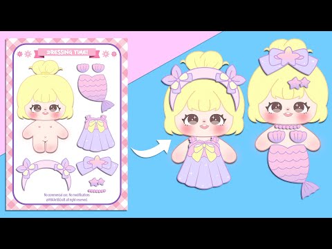 Cute Paper Dolls Dress Up / How To Make Paper Doll & Clothes / Paper Dolls Printable - YouTube