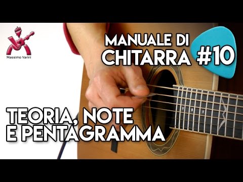 Lezione 10 - un po' di teoria, le note e il pentagramma - Nuovo Manuale di Chitarra