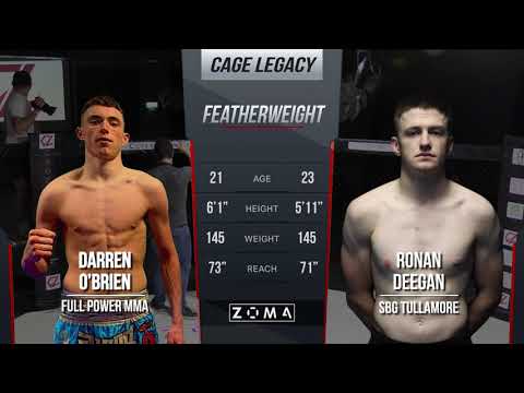 Darren O'Brien (Full Power) V Ronan Deegan (SBG Clonmel) - Cage Legacy 13