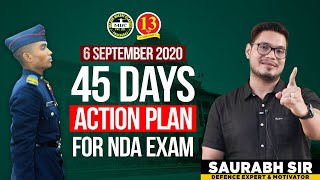 45 Days Action Plan for upcoming NDA Exam on 6 September 2020