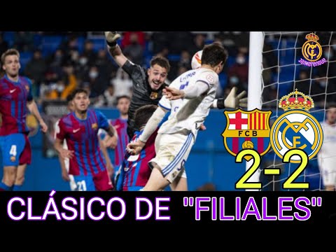 ⚽F.C. BARCELONA B 2 vs 2 REAL MADRID CASTILLA | A los de RAÚL se les escapa la victoria al final😡