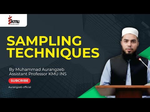 Sampling Techniques| Lecture #2 | Nursing & AHS  | KMU Complete Biostatistics Course