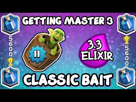 HOW I GOT MASTER 3 (again) With Level 11 Classic Log Bait - Underleveled Ladder Pushing - 5600