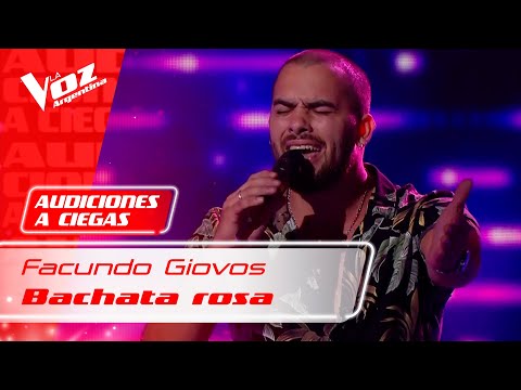 Facundo Giovos – “Bachata rosa” – Audiciones a Ciegas – La Voz Argentina 2021