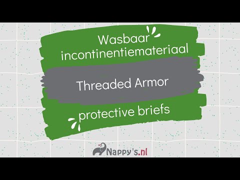 Wasbaar incontinentiemateriaal Threaded Armor protective briefs luiers voor volwassenen
